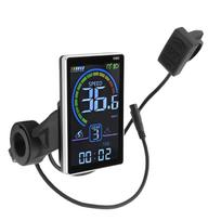 Elektrinio dviračio LCD ekranas 6 kontaktų M5 motorolerio LCD ekrano panelė Dviračių aksesuaras Lengva įdiegti black