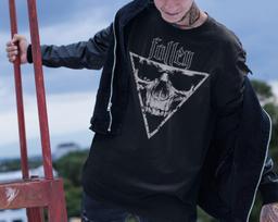 Gothic Skull T-shirt: The Fallen, Dark Aesthetic, Unisex L