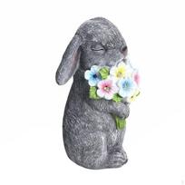 Hare Solar LED Bulb Powered Figurine Waterproof Bunny Outdoor Light Statue for Patio,