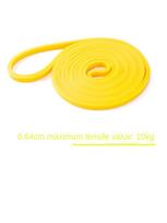 208cm Pilates Latex Tube Resistance Bands Long Assist Exercise Portable Door Fitness Pull Rope Elastic Gym Expander Muscle CHINA yellow