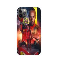 Coque Maniacase pouriPhone 15 Pro max Lewis Hamilton Scuderia Ferrari F1 officiel juoda