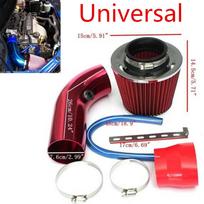 Universal Aluminum Alloy Air Intake Kit Blue Pipe Diameter 3  +Cold Air Intake Filter+ Clamp+ Accessories