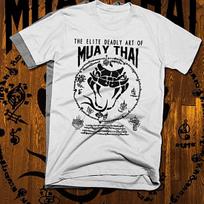Muay Thai T-shirt Thai boxing Sak Yant snake Tattoo Thai Boxer Martial Arts tee 2XL