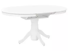 Išskleidžiamas valgomojo stalas AKRON baltas 106/150 cm
