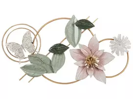 Sieninė dekoracija Kwiat THORIUM metalinė 44 cm spalvota