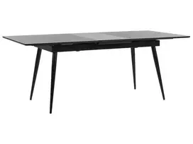 Išskleidžiamas valgomojo stalas MALDON juodas 160/200 cm 90 cm