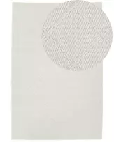 Kilimas ELLEK baltas 160 x 230 cm vilnonis
