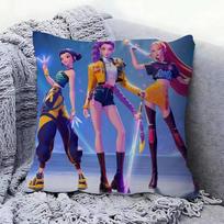 Kpop Demon Hunters Huntrix Pillow Covers Printed Cushion Cover Decorations 2025 Movie Derpy Tiger Throw Decoration Pillowcase 45cmx45cm