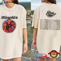 Vintage Maneskin Band 2023 World Tour Unisex  Full Size S-5XL HH03467 Unisex T-Shirt S