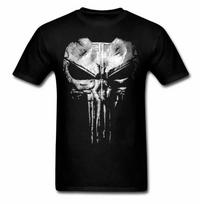 AKCIJA The Punisher Jon Bernthal Frank Castle Punisher Juodi Marškinėliai Unisex Marškinėliai S