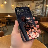 Anime A-Akaza Phone Case For iPhone 17,16,15,14,13,12,11,Pro,XS,Max,XR,Plus,E,SE4,Mini Black Soft Cover iPhone15
