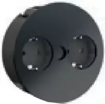 Bachmann TWIST ilgintuvas 2 m, 2 AC lizdai, vidaus naudojimui, metalas/plastikas, juoda, 42,5 mm