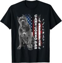 Cane Corso Dad Dog Owner Italian Mastiff USA American Flag Unisex T-Shirt XXXXL