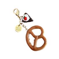 Chocolate Pretzel Bread Change Holder Bag Pendant Cartoon Keychain Bags Charm For Stylish Individuals And Students 1