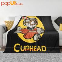 Flying Cuphead Heather Red Gaming Ultra-Soft Blanket Quilt Winter Sofa Cover Bed Covers Size: 75*100cm, Weight: 230 GSM