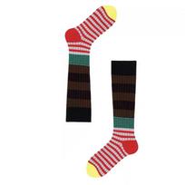 Thigh High Stockings Womens Striped Girls Long Over Above Knee Socks Spring/Summer  Items Maillard Style Long Tube Pile Socks One Size