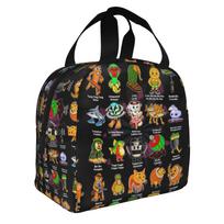 Italian Brainrot Funny Meme Insulated Lunch Tote Bag for TUNG TUNG TUNG SAHUR FUNK Resuable Cooler Thermal Food Lunch Box School One Size