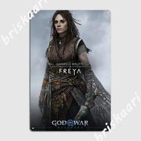 God Of War Ragnarok Metal Plaque Poster Plaques Retro Club Bar Wall Cave Tin Sign Posters 20X30CM