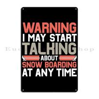 Snowboarder Snowboard Snow Metal Plaque Party Personalized Cave Cinema Cinema Tin Sign Poster 20X30CM