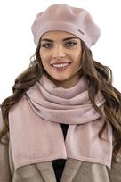 Vivisence 7005kmpl różowy uni komplet beret+szalik