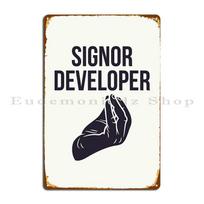 Signor Developer Metal Sign Plaques Wall Plaque Design Pub Personalized Wall Pub Tin Sign Poster 20X30CM