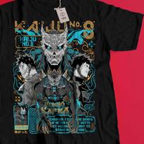 Kaiju Monster Anime T-Shirt, Military Action Manga Graphic Tee, Japanese Streetwear Shirt, Sci-Fi Anime Aesthetic, Otaku Unisex Gift M