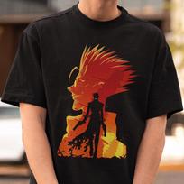 Trigun T-Shirt: Vash the Stampede Shirt, Anime Manga Graphic Tee M