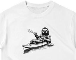 Sloth Kayaking Adventure Shirt ,Unisex, Animal Lover Shirt, Funny Animal T-shirt, Gifts For Him, Gifts for Her 3XL