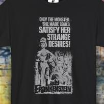 Lady Frankenstein Cult Horror Vintage retro Black T-shirt CHICHI'S S