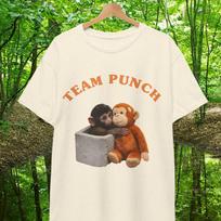 Punch The Monkey Shirt Gift For Fans, Team Punch T-Shirt Gifts, Animal Lover Gifts, PETA, Baby Monkey Holding Plush, Punch Monkey Meme Tee 3XL