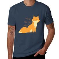 What The Fox Say Tshirt Relaxed Fit Casual Short Sleeve Top S
