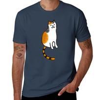 Smiling Calico Cat Tshirt Classic Graphic Short Sleeve Top S
