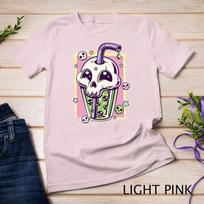 Kawaii Pastel Goth Creepy Skull Boba Bubble Tea Vaporwave Unisex T-shirt 5 S