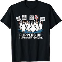 Tariffs on Penguins Heard Island Funny Tariffs Flipper T-Shirt S