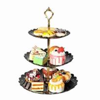 3 Tiers Dessert Tray Stand Luxurious Design 3 Tier Cake Stand Cupcake Tower Stand  Wedding Party juoda