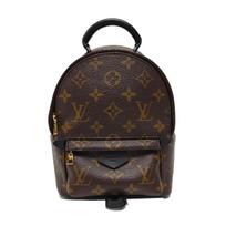 [Pre-Owned] Palm Springs Mini Brown Coated Canvas Monogram Backpack With Gold Hardware - Very Good #HEACB4 ONE SIZE