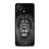 Liūtas Laukinių Gyvūnų Telefono dėklas Skirtas Xiaomi 14 13T 12T Pro 12 13 11 Ultra Mi Note 10 Lite 10T 5G 11X Pro 11T 11i 9T Silikoninis Dangtelis Xiaomi 12TPro gray