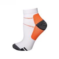 Unisex sportinės kompresinės kojinės bėgimui ir futbolui - Elastinė atrama padinei fascijai l/xl oranžinė