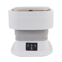 Portable Washing Machine 11.5L Foldable Portable Washer with Soft Drying Automatic Drainage for Home Dormitory EU Plug