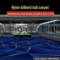Billiard Room Nylon Carpet: Fireproof, Printed, Large Area, Wall-to-Wall for Halls & Clubs Price/Unit: 1㎡ (Min. order: 100㎡)