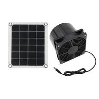 Aukštas efektyvus saulės energijos ventiliatorius su 10W skydeliu, 3000 RPM varikliu, skirtas vonios kambario, virtuvės, naminių gyvūnų namelių vėdinimui 1