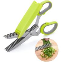 Cive, Spice Scissors, Garlic Scissors, 5 Blade Scissors Herb Scissors Kitchen Scissors Food Scissors Multifunctional Kitchen Scissors Scissors