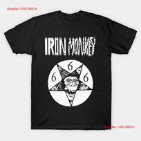 NEW Iron Monkey Band Logo Classic T Shirt Black All Size S 5XL vintage Washed Top For Everyday Wear Casual Stylish Soft S įvairiaspalvis