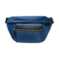 MICHAEL KORS Presbyopia full letter engraved metal hardware polyester (polyester fiber) waist bag men's blue mėlyna