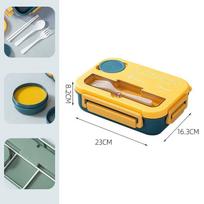 1300ML Portable Lunch Box Kids Students Office Bento Box With Fork and Spoon Microwave Food Storage Container
