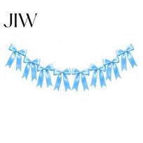 Wedding Car Decoration 6.7FT Bow Garland, Pre-Strung Satin Ribbon Hanging Bunting Banner Decorations Ceremony Decor for Birthday, Baby Shower,