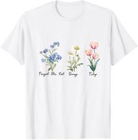 Forget Me Not Daisy Tulip Tee T-Shirt S