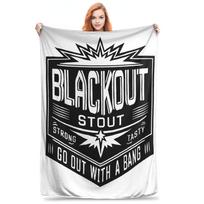 Deep Rock Galactic Black Out Stou Blankets Soft Warm Flannel Throw Blanket Bedding for Bed Living room Picnic Travel Home Couch Size: 75*100cm, Weight: 230 GSM