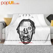 Hanatarash 420 Retro Music Yellow Ultra-Soft Blanket Quilt Winter Sofa Cover Bed Covers Size: 75*100cm, Weight: 230 GSM