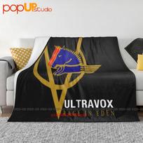 Ultravox Rage In Eden Wave Logo Ultra-Soft Blanket Quilt Winter Sofa Cover Bed Covers Size: 75*100cm, Weight: 230 GSM